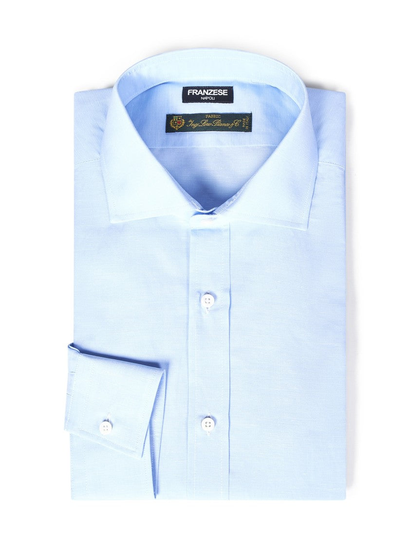 Franzese Collection Clear Blue Long-Sleeve Shirt