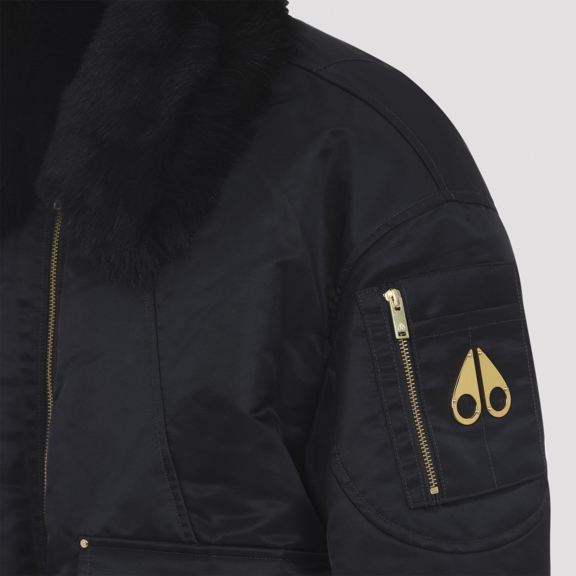 Moose Knuckles Lugo Gold Bomber Jacket
