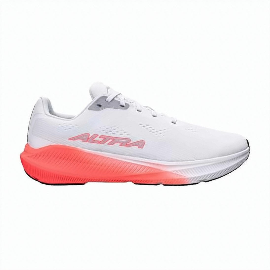 Altra Sleek White Sneakers With Coral Gradient Sole