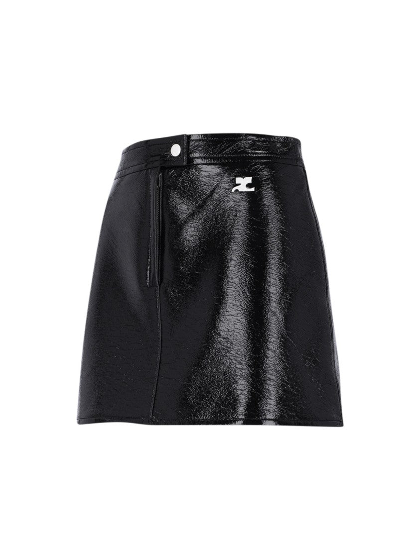 Courrèges "Re Edition" Mini Skirt Black