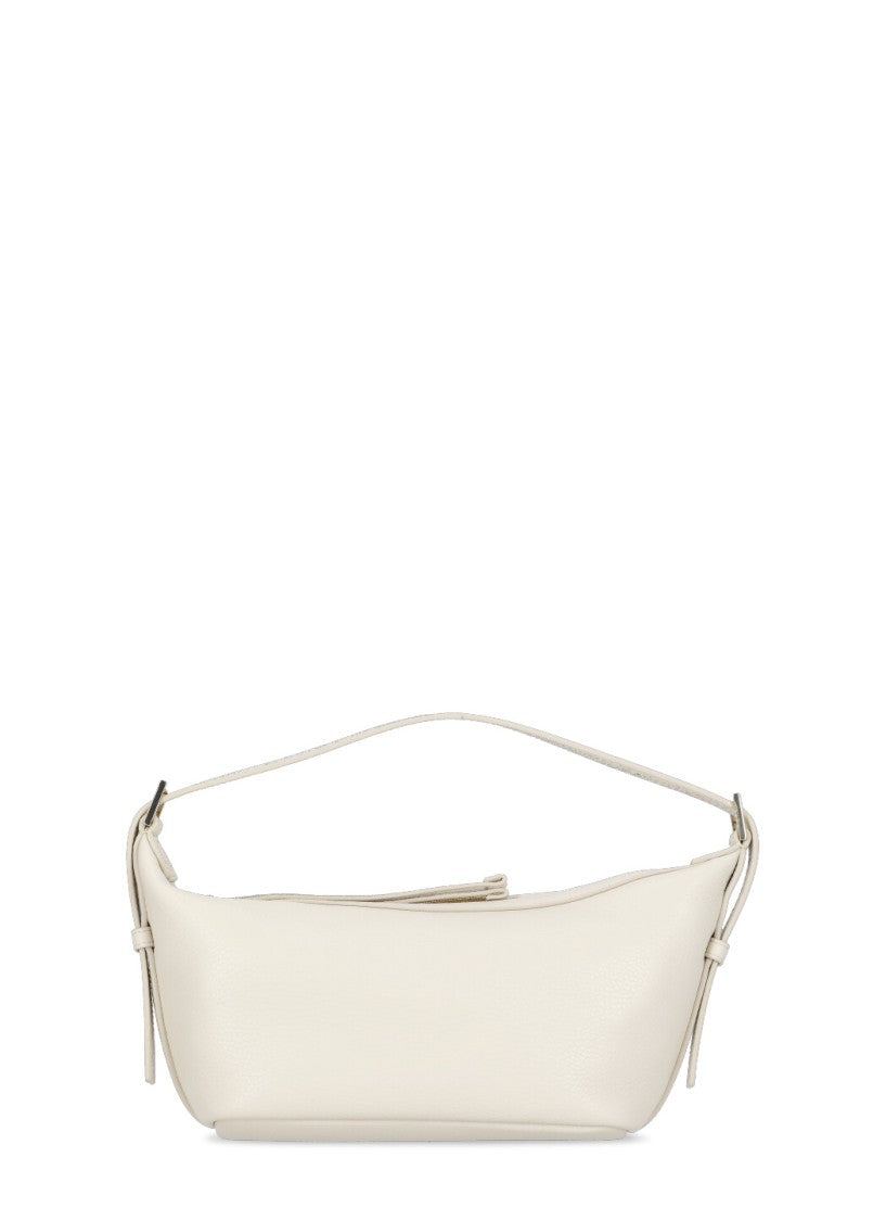 Fabiana Filippi Ivory Pebbled Letaher Bag