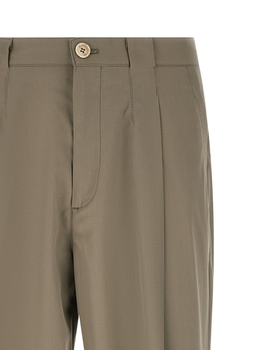 Brunello Cucinelli Cotton Crêpe Batavia Pants