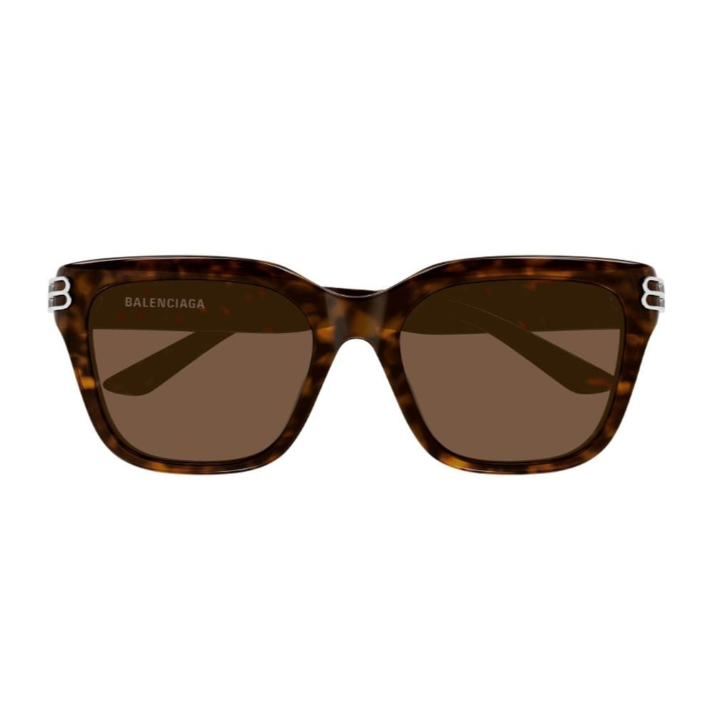 Balenciaga Bb0433sk Everyday Line Square Havana Sunglasses