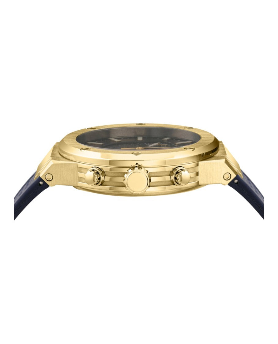 Ferragamo F-80 Chronograph With Black Silicone Strap