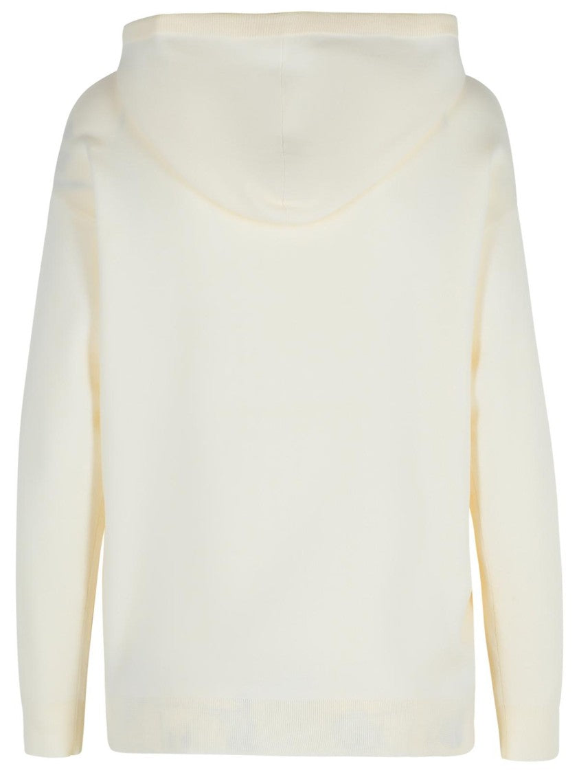 Max Mara 'Taddeo' Cream Virgin Wool Sweater