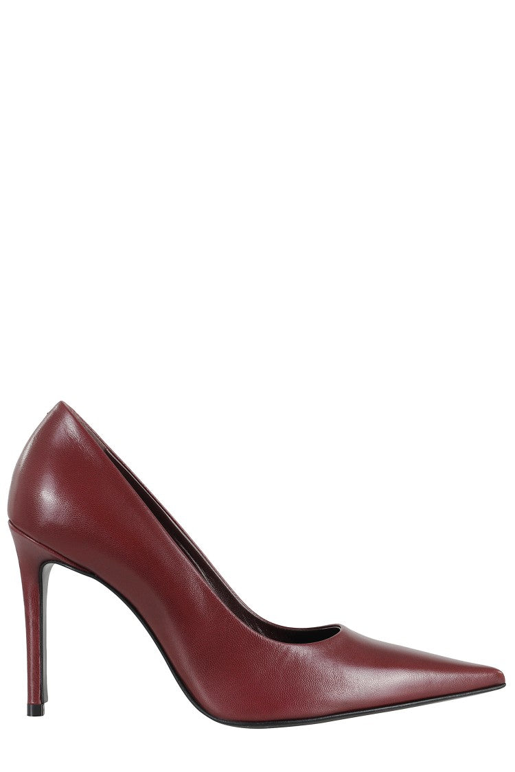 Giampaolo Viozzi Pointed-Toe Mid-Heel Pumps In 100% Leather