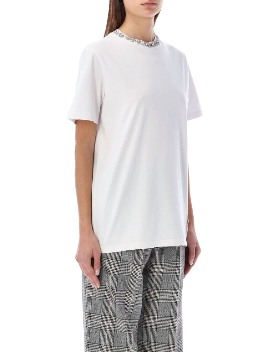 Golden Goose Crystal Neck Trim Tshirt