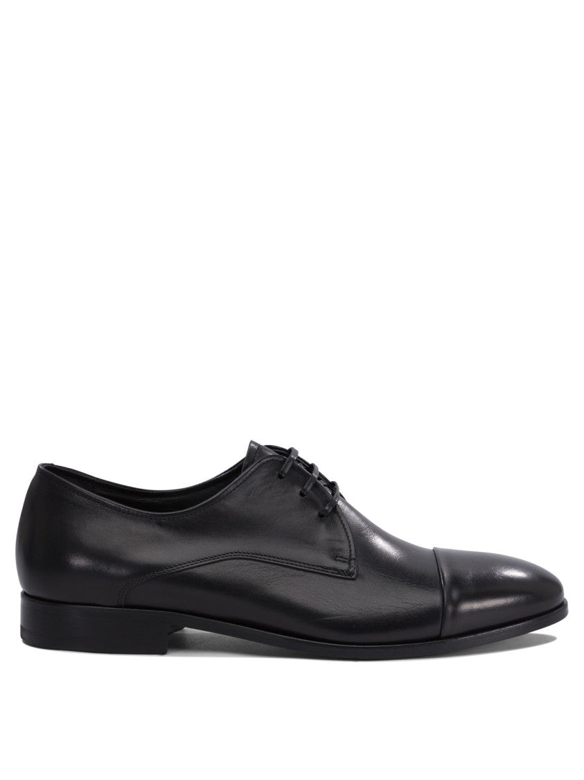 Fabi Cap-Toe Lace-Up Shoes With Polished Finish