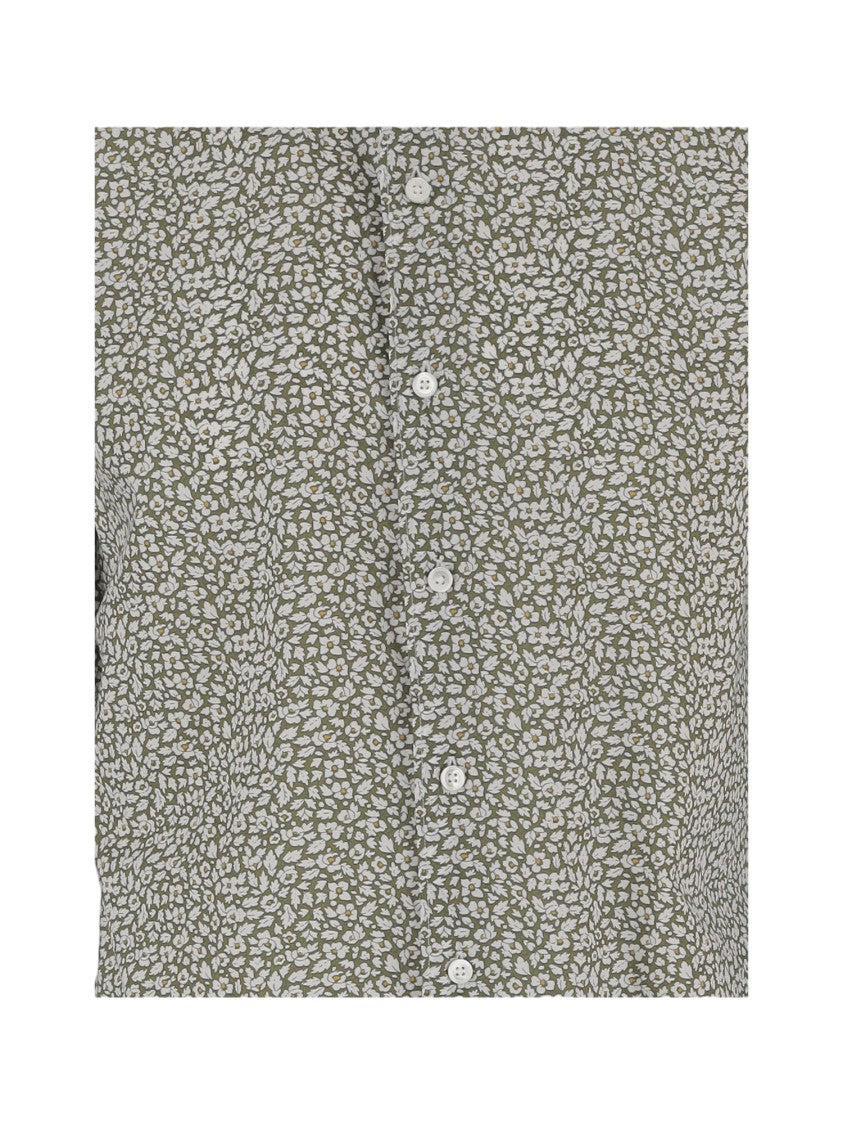 Gherardi Linen Shirt With All-Over Floral Print
