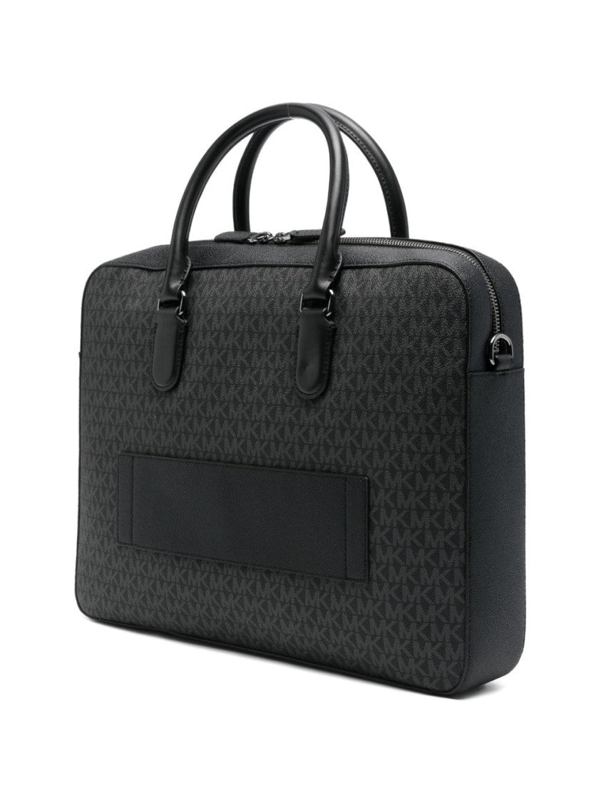Michael Kors Black Grey Jet Set Backpack