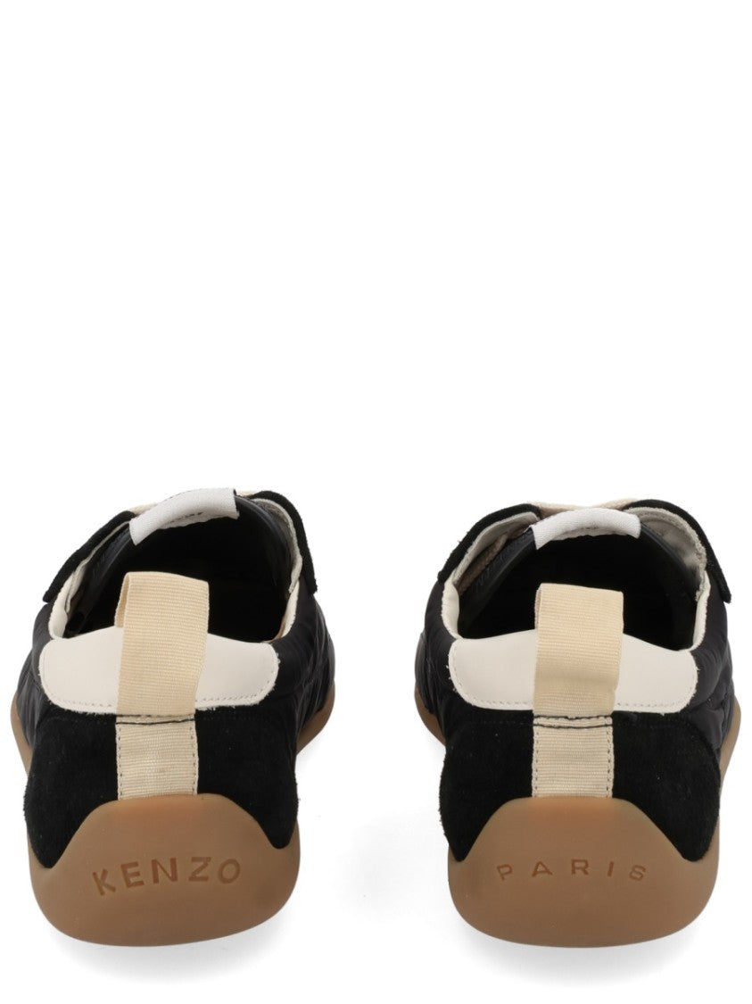 Kenzo Striking Black Polyamide Low Sneakers
