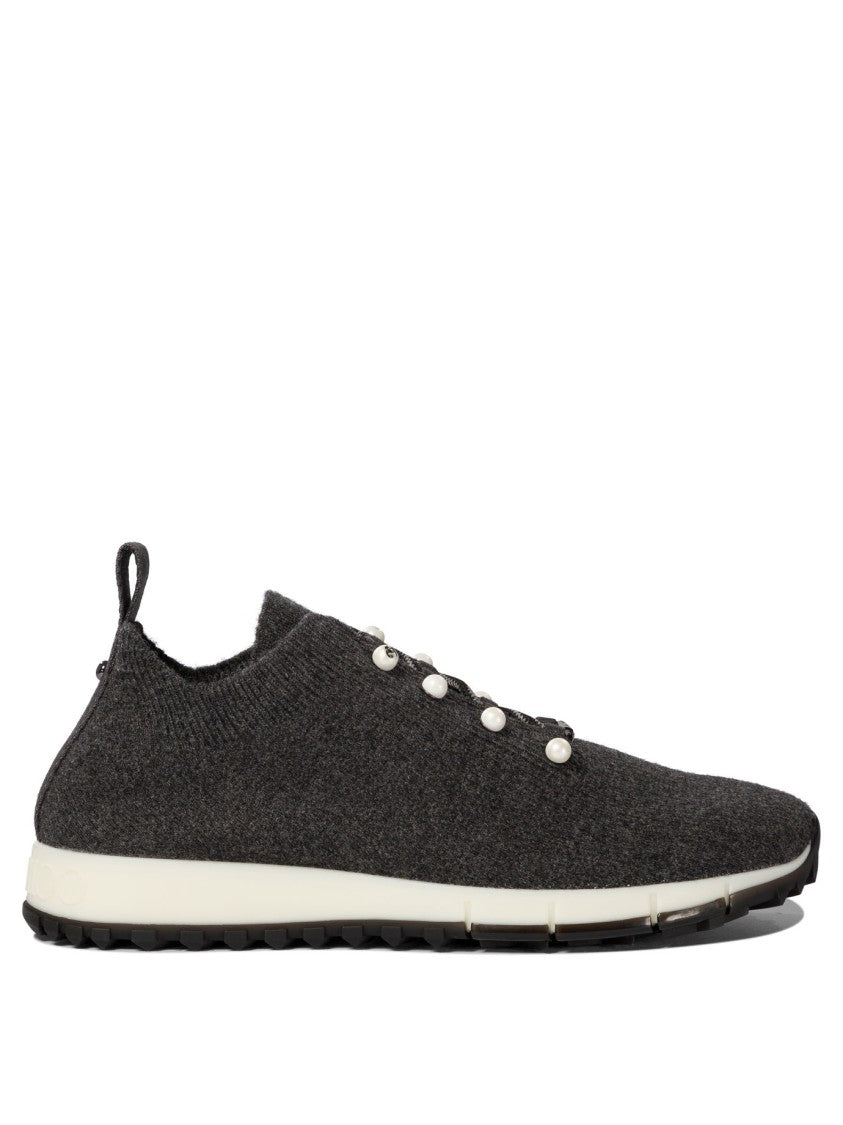 Jimmy Choo "Veles" Cashmere Sneakers