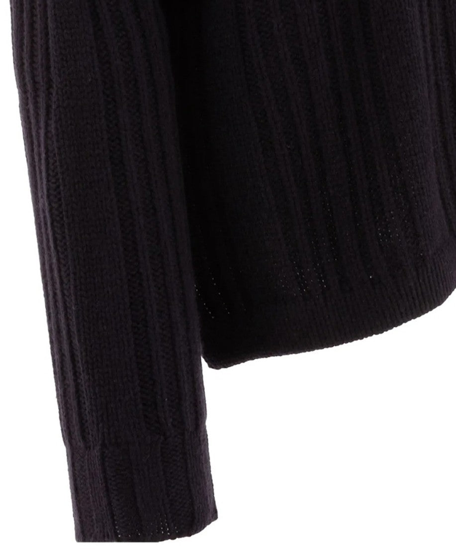 Max Mara Ribbed Knit Turtleneck Sweater