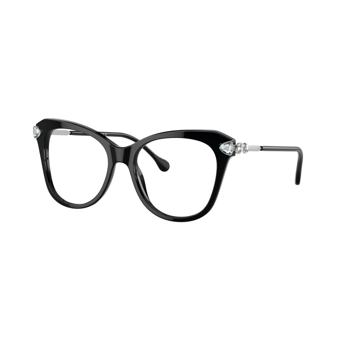 Swarovski 0Sk2012 Oversized Cat-Eye Eyeglasses With Crystal Embellishments