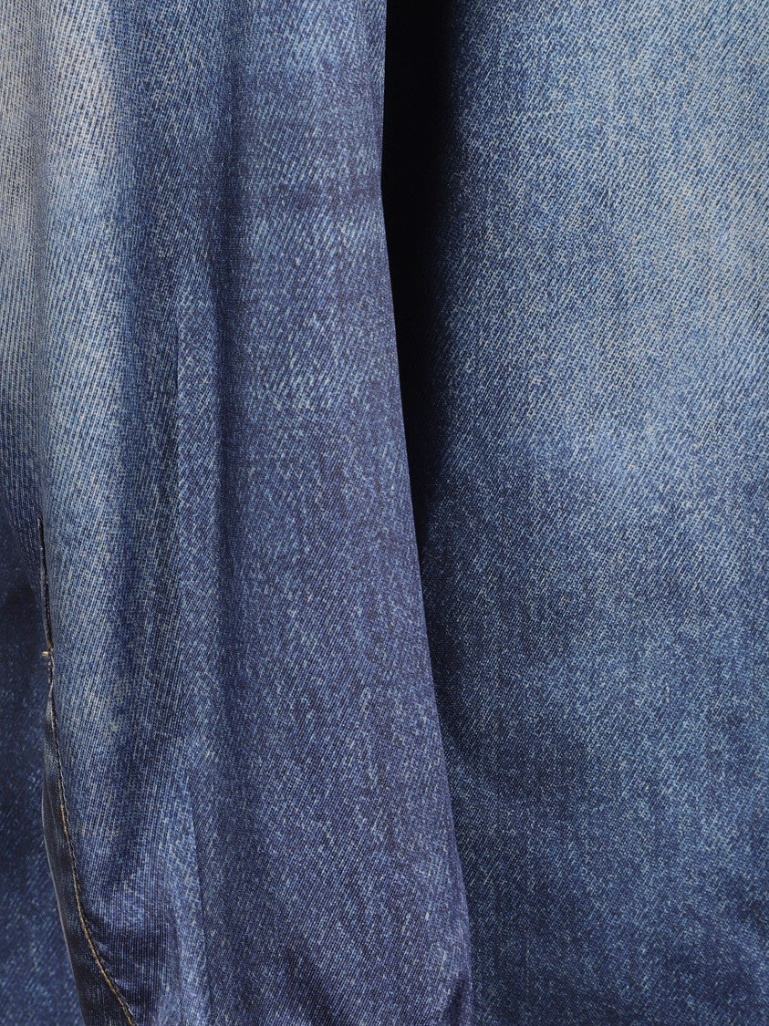 Golden Goose Blue Distressed Detail Oversized Shirt