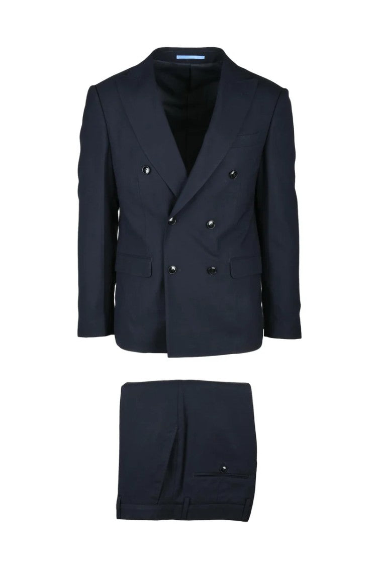 Domenico Tagliente Double-Breasted Suit - Black
