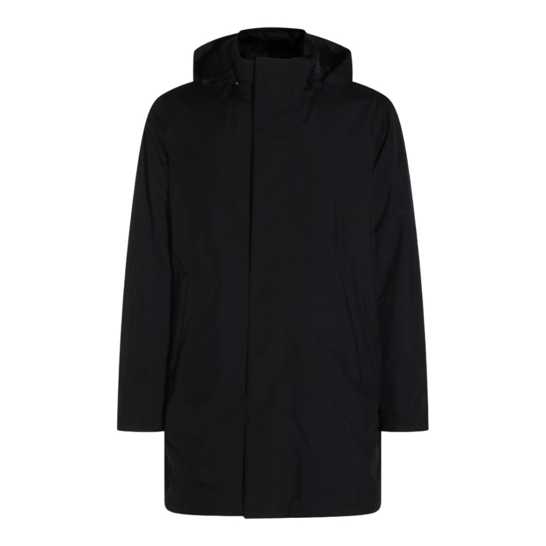 Herno Minimalist Hooded Straight Coat