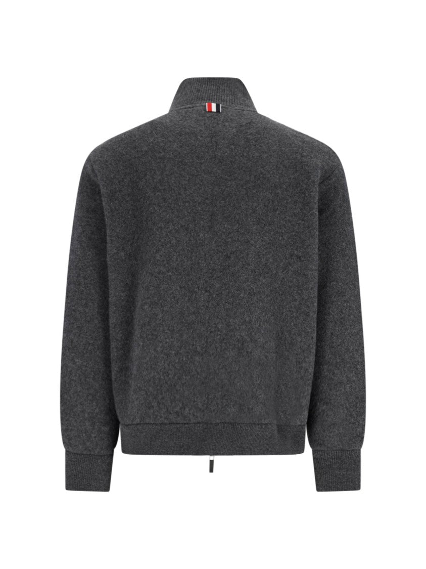 Thom Browne Wool Zip Jacket – Grey
