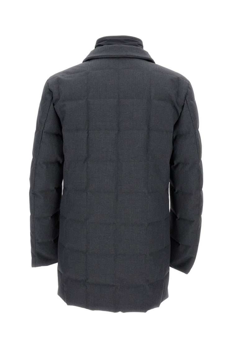 Fay Quilted Down Insulation Coat With High Collar