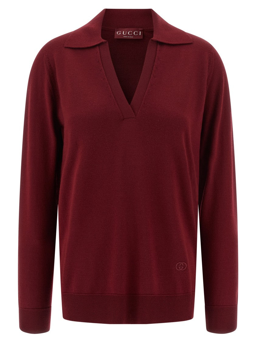 Gucci Ultrafine Wool Polo Shirt