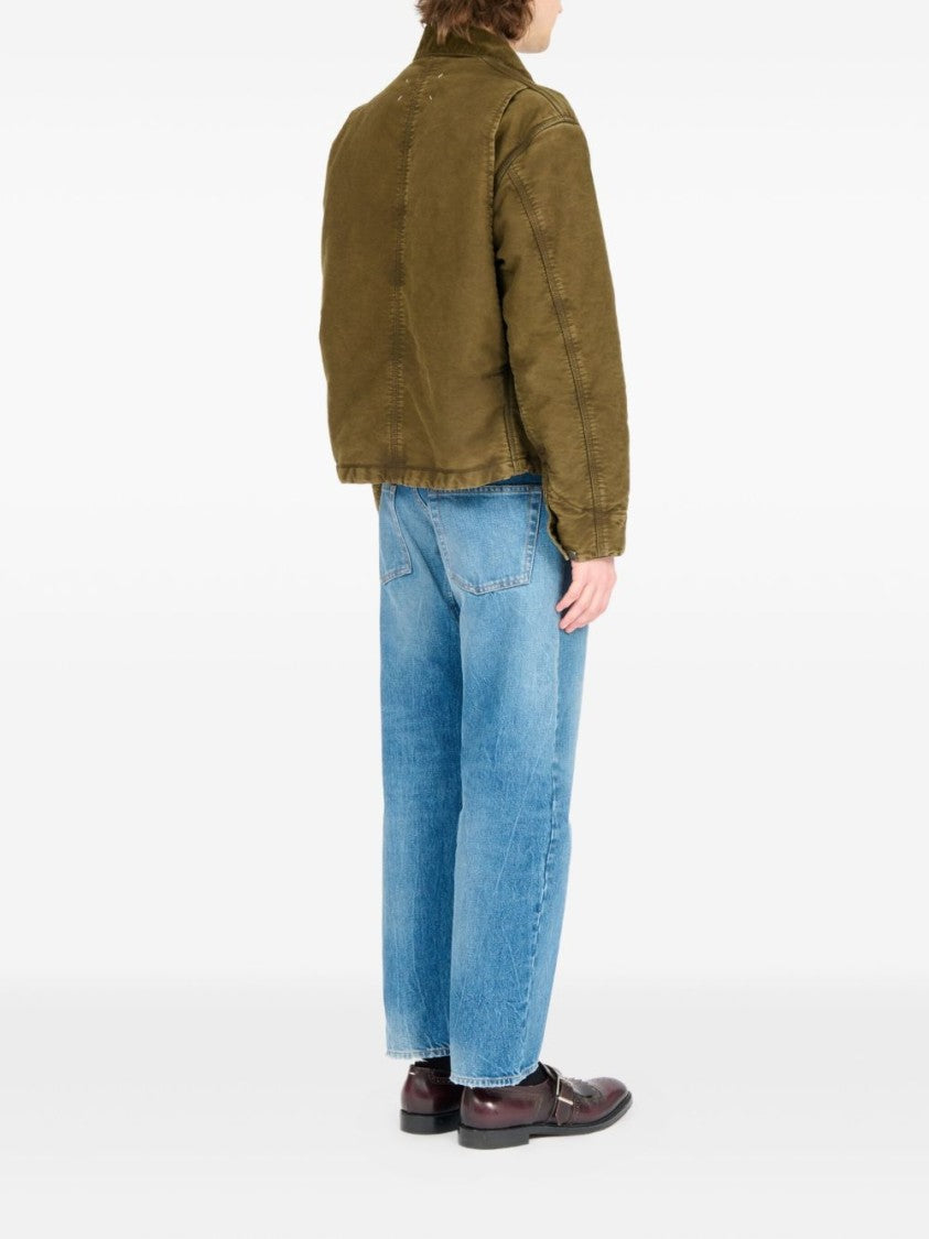 Maison Margiela Boxy Cropped Jacket With Flap Pockets