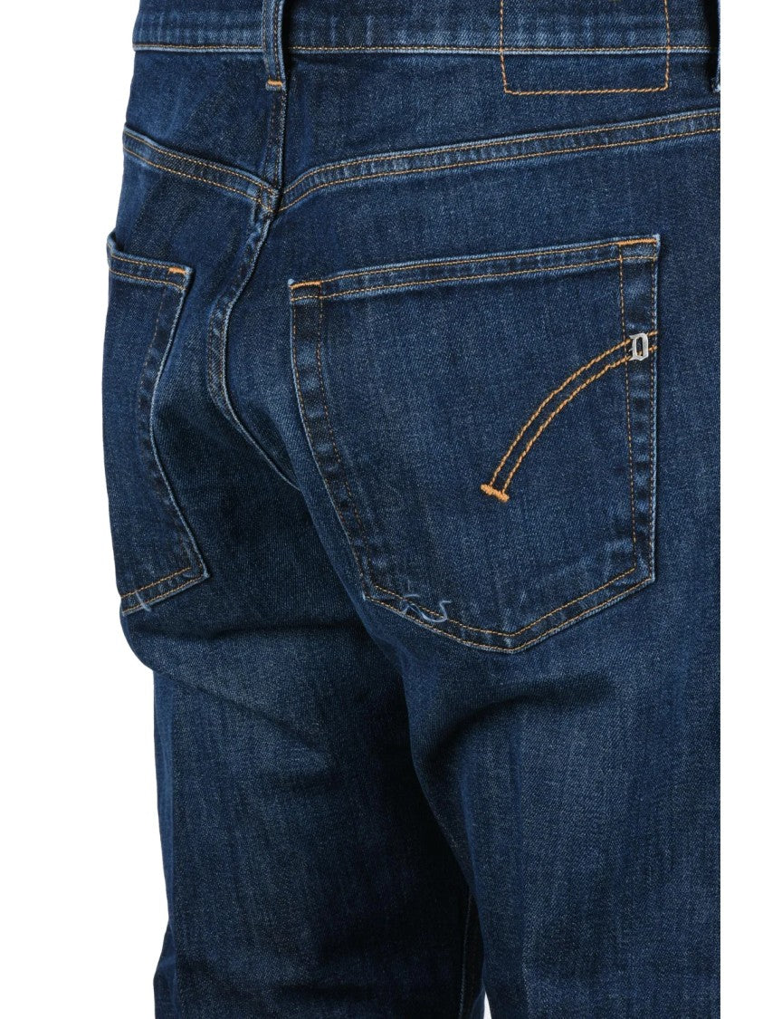Dondup Blue Jef Carrot Fit Stretch Jeans