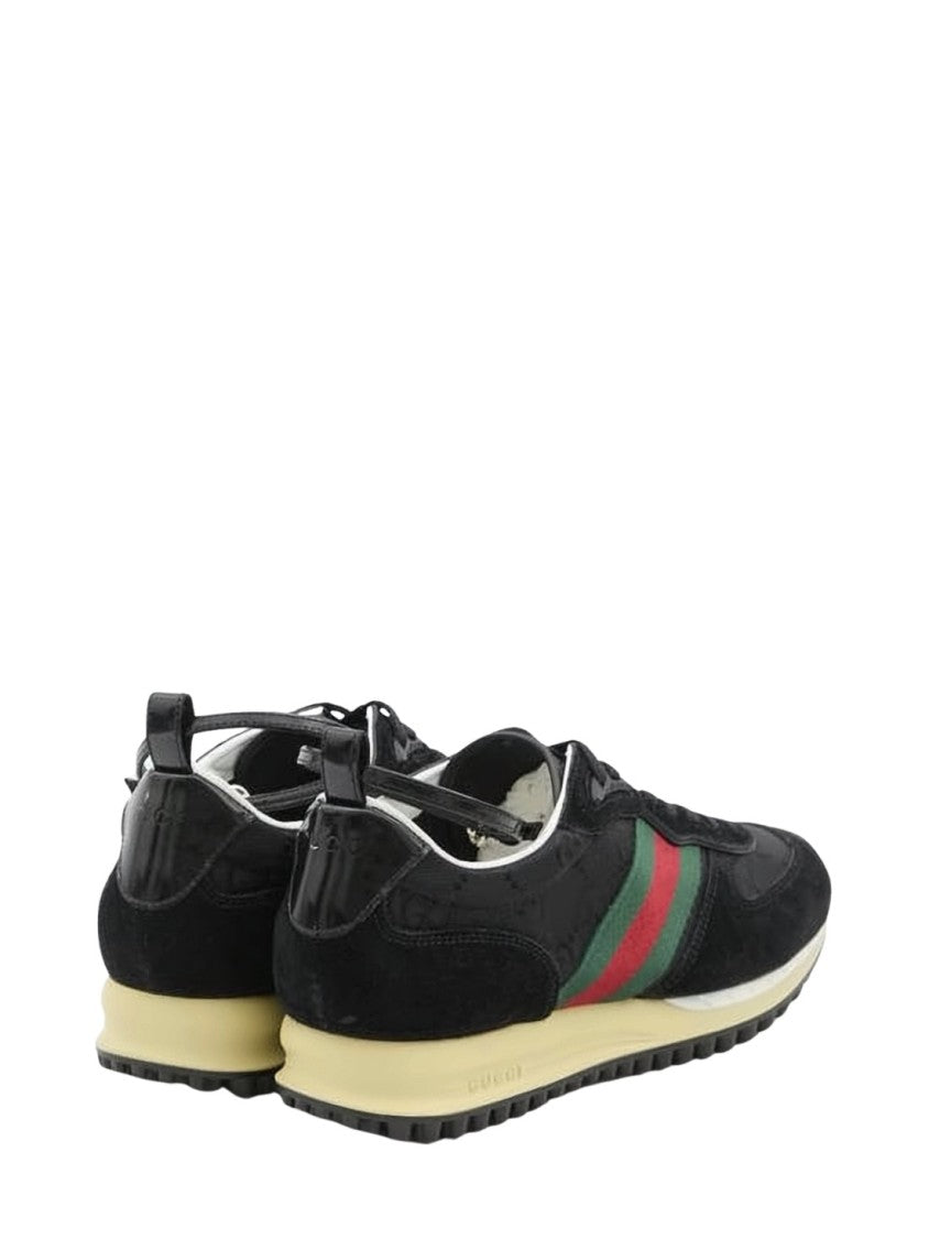 Gucci Low-Top Suede And Nylon Sneakers