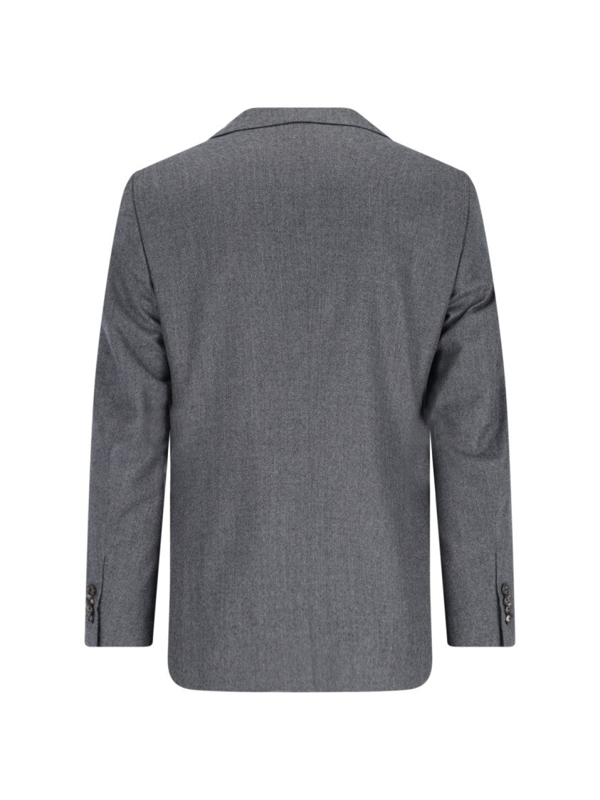 Caruso Tailored Grey Suit With Two-Button Blazer
