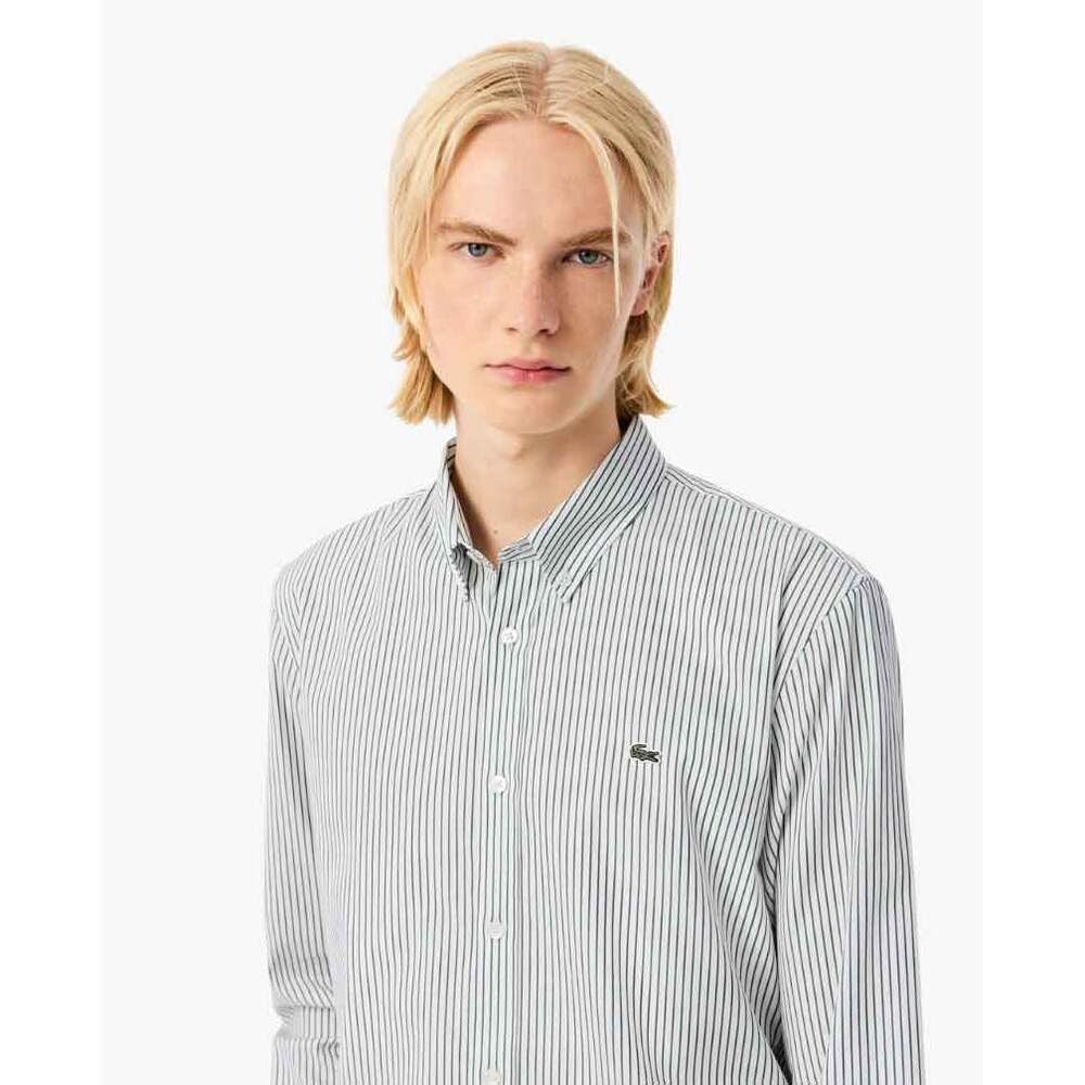 Lacoste Tailored Fit Button-Down Men's Shirt With Crisp Collar