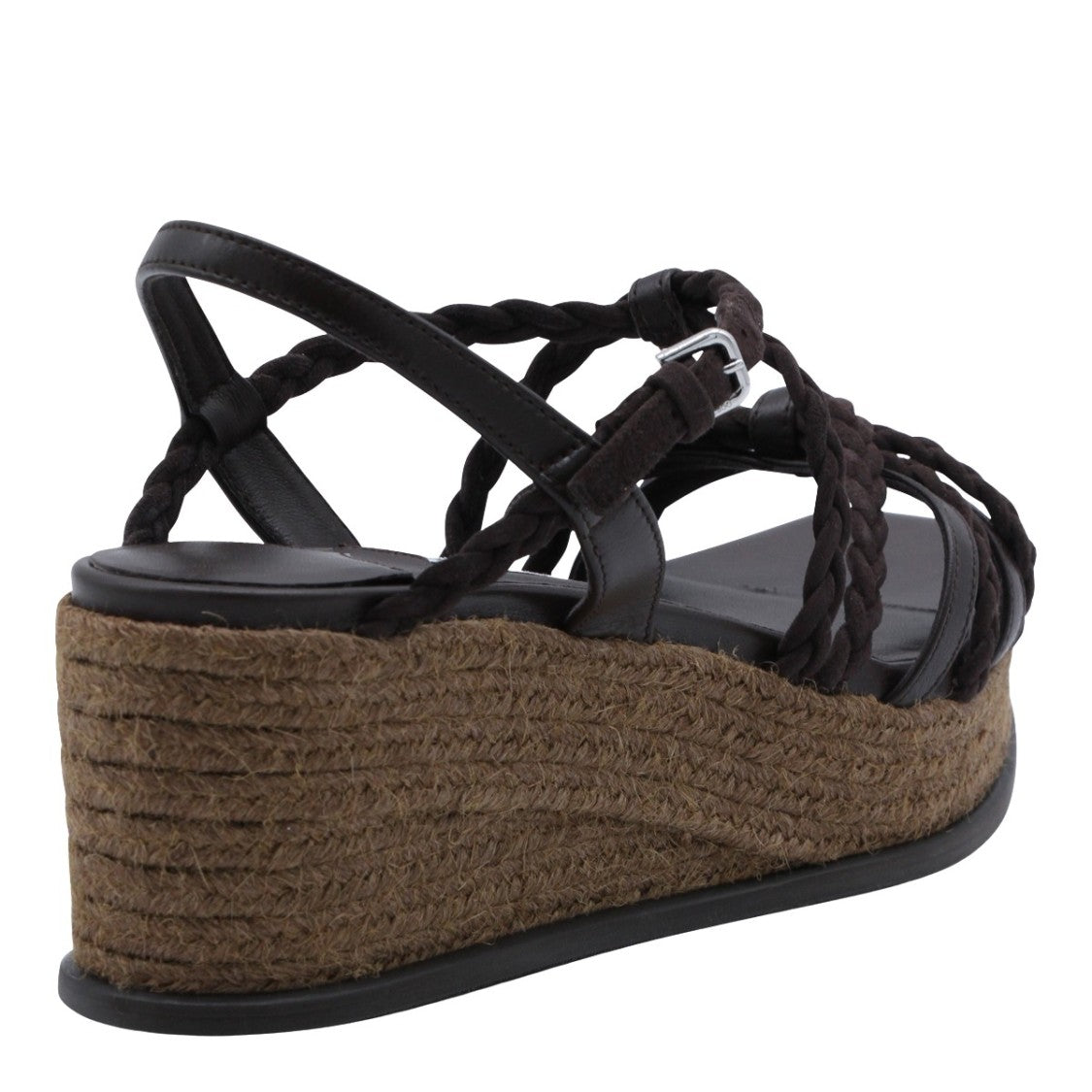 Jimmy Choo Wedge Platform Flat Shoes With Braided Straps
