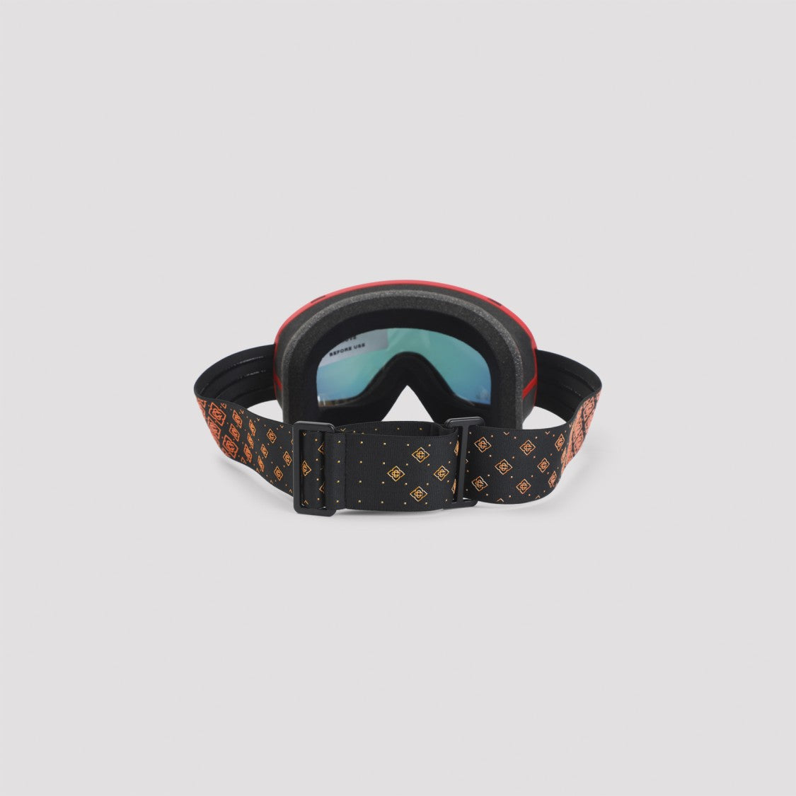 Casablanca Wide Reflective Lens Goggles With Geometric Strap