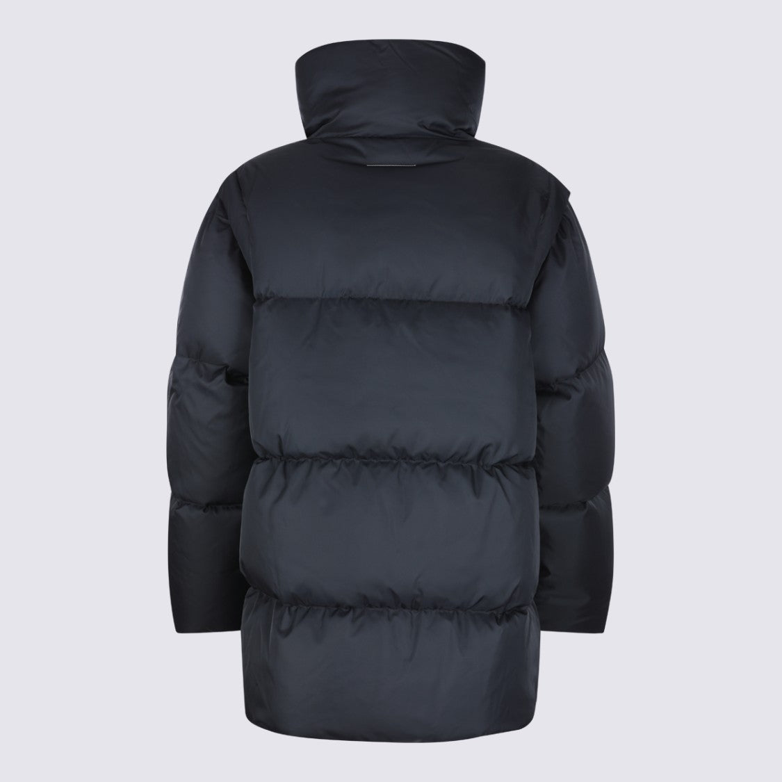 Mm6 By Maison Margiela Puffer Coat With Structured Collar And Concealed Placket