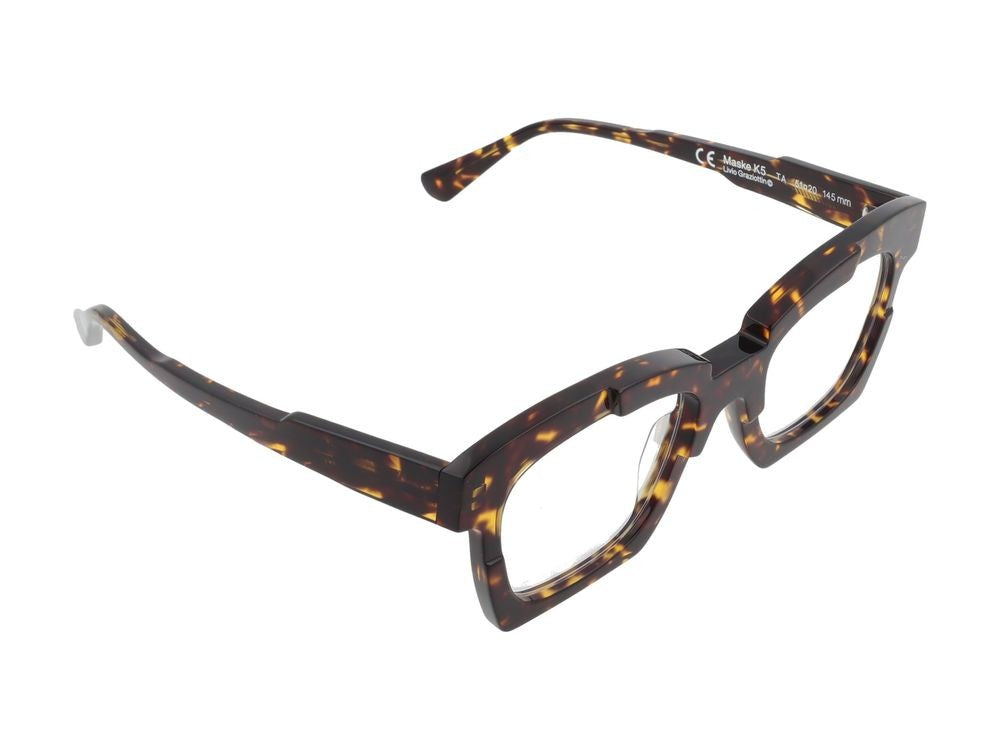 Kuboraum Distinctive Tortoiseshell Oversized Square Optical Glasses