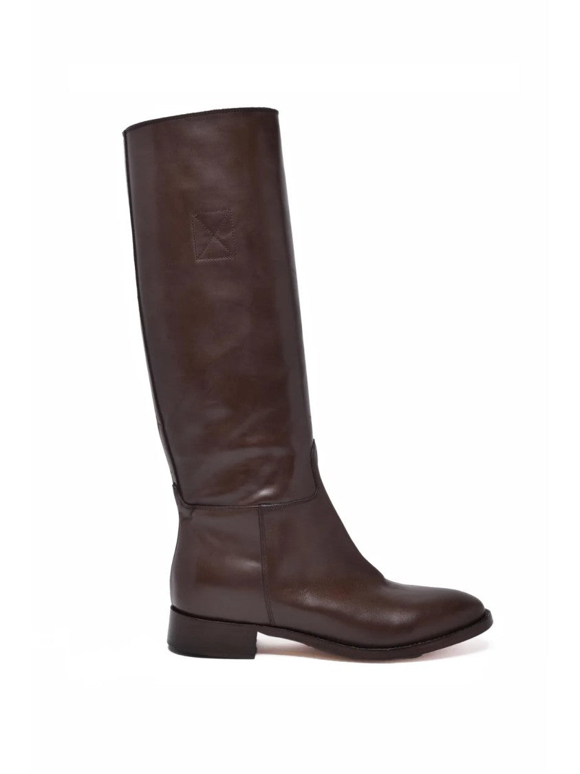 Ame Brown Leather Sonja Boots