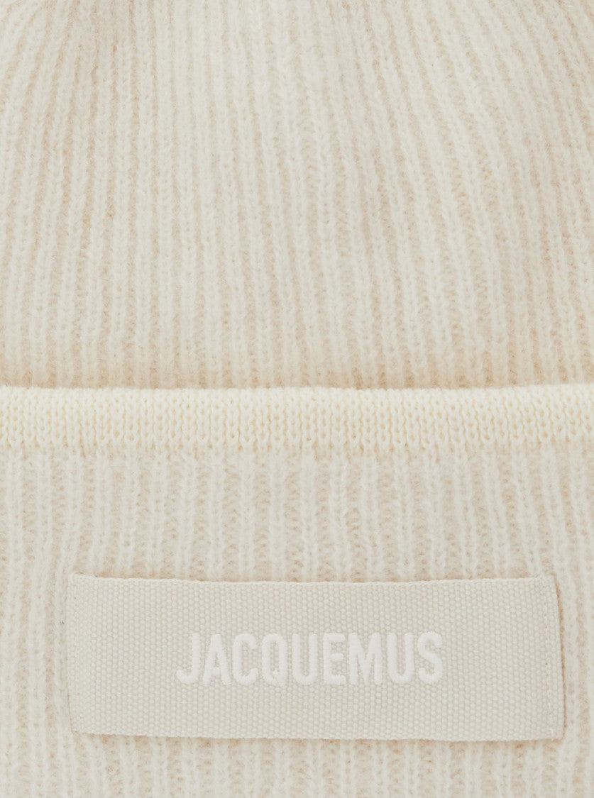 Jacquemus Ribbed Knit Beanie With Folded Cuff