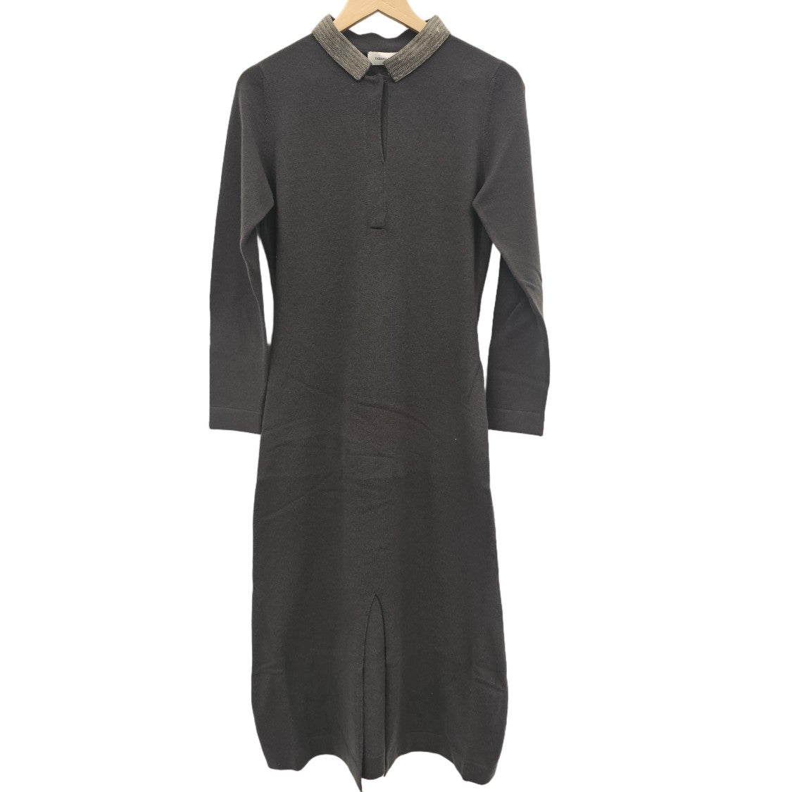 Fabiana Filippi Midi-Length Dress With Textured Collar