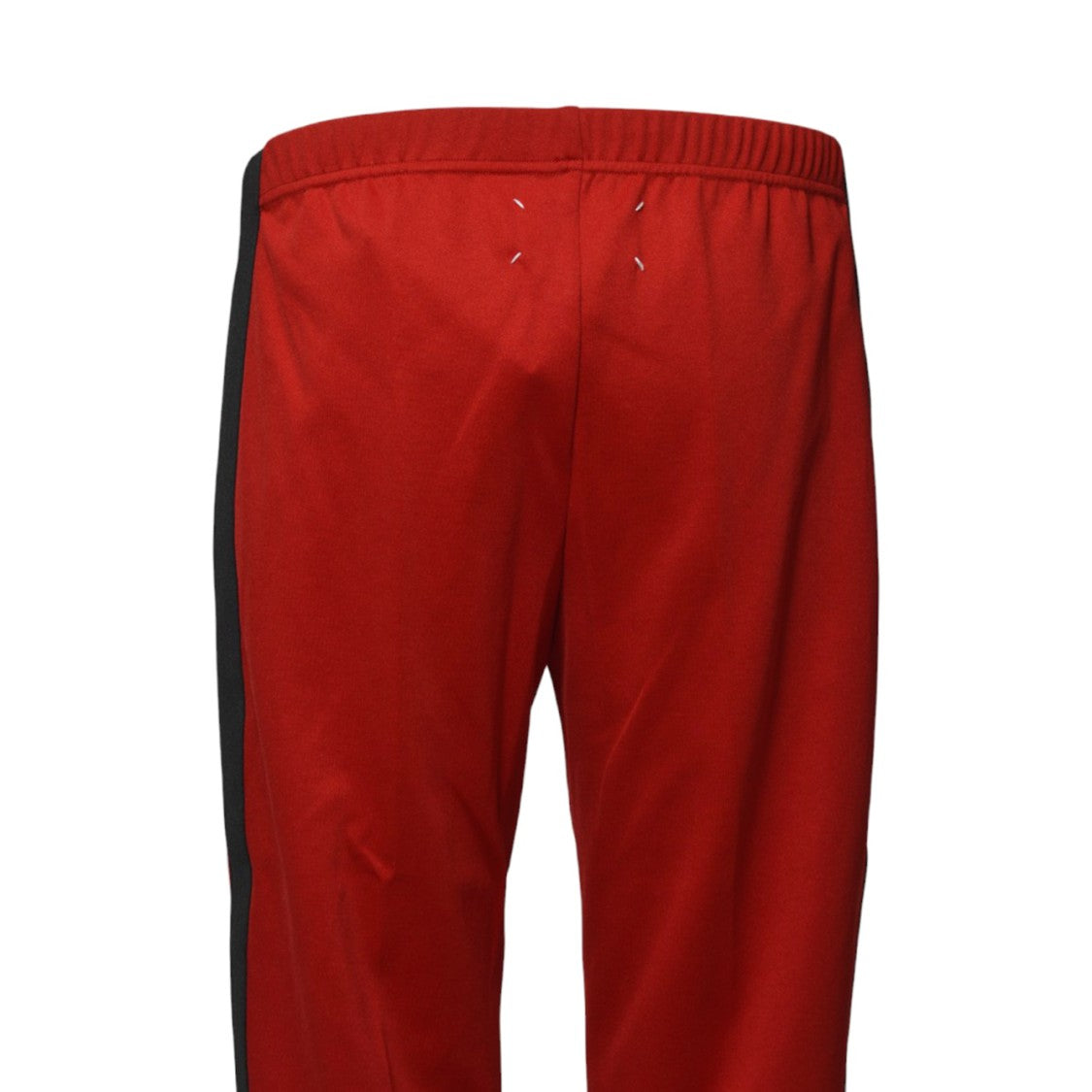 Maison Margiela Red Jersey Track Pants With Side Band