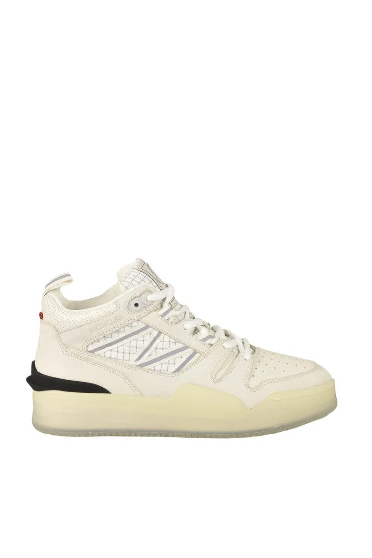 Moncler Sneaker Mid Leather Fibre - White