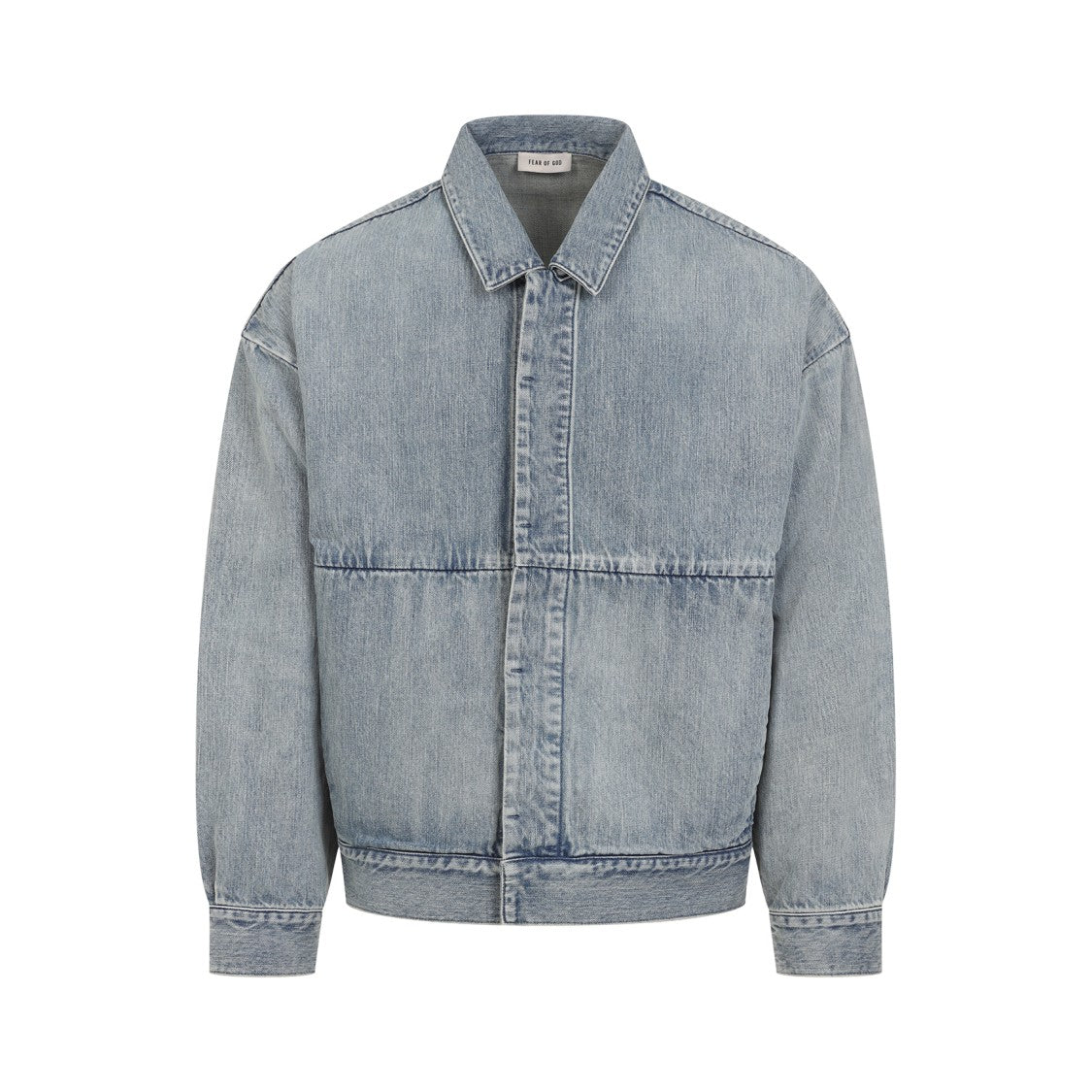 Fear Of God Medium Indigo Blue Cotton Denim Trucker Jacket