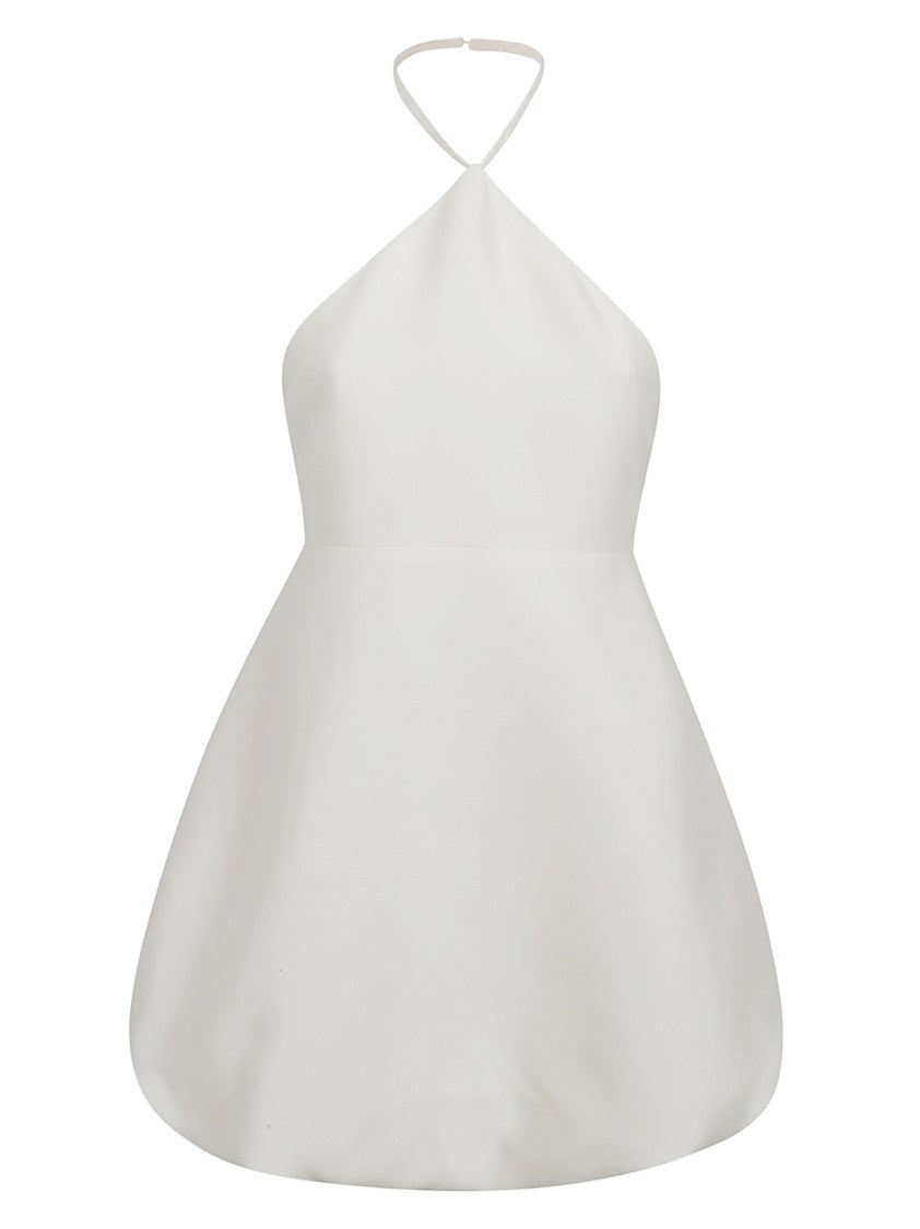 Balenciaga Sculptural Peplum Mini Dress With Removable Halter Neckline