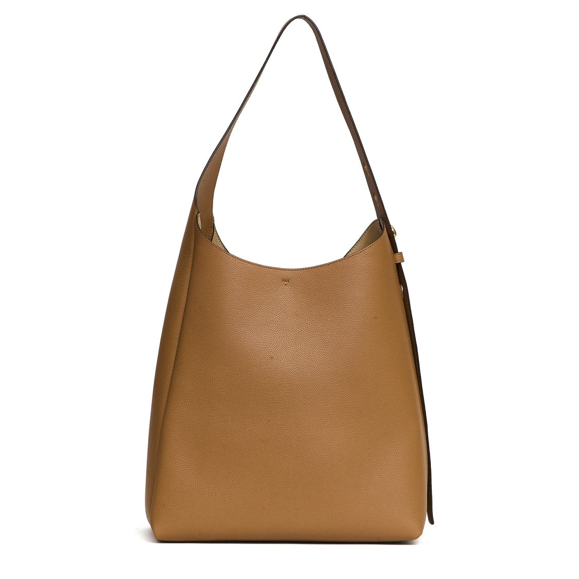 Tory Burch Brown Hobo Bag Smooth Structured Silhouette