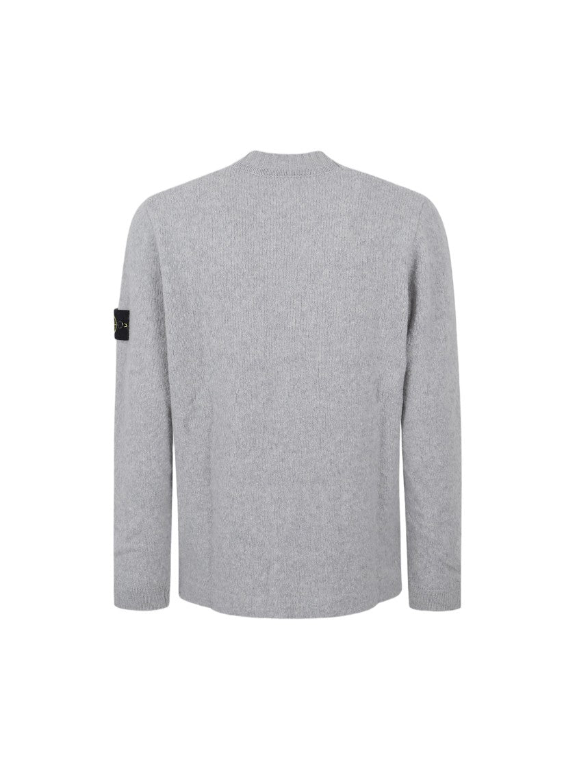 Stone Island Textured Knit Crew Neck Sweater