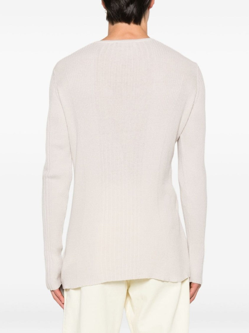 Vivienne Westwood Button Placket Ribbed Sweater With Logo Detail