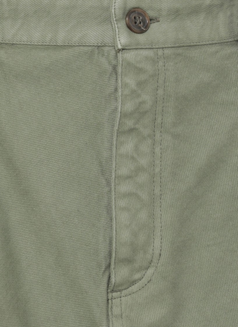 A.P.C. Flared Green Cotton Skirt