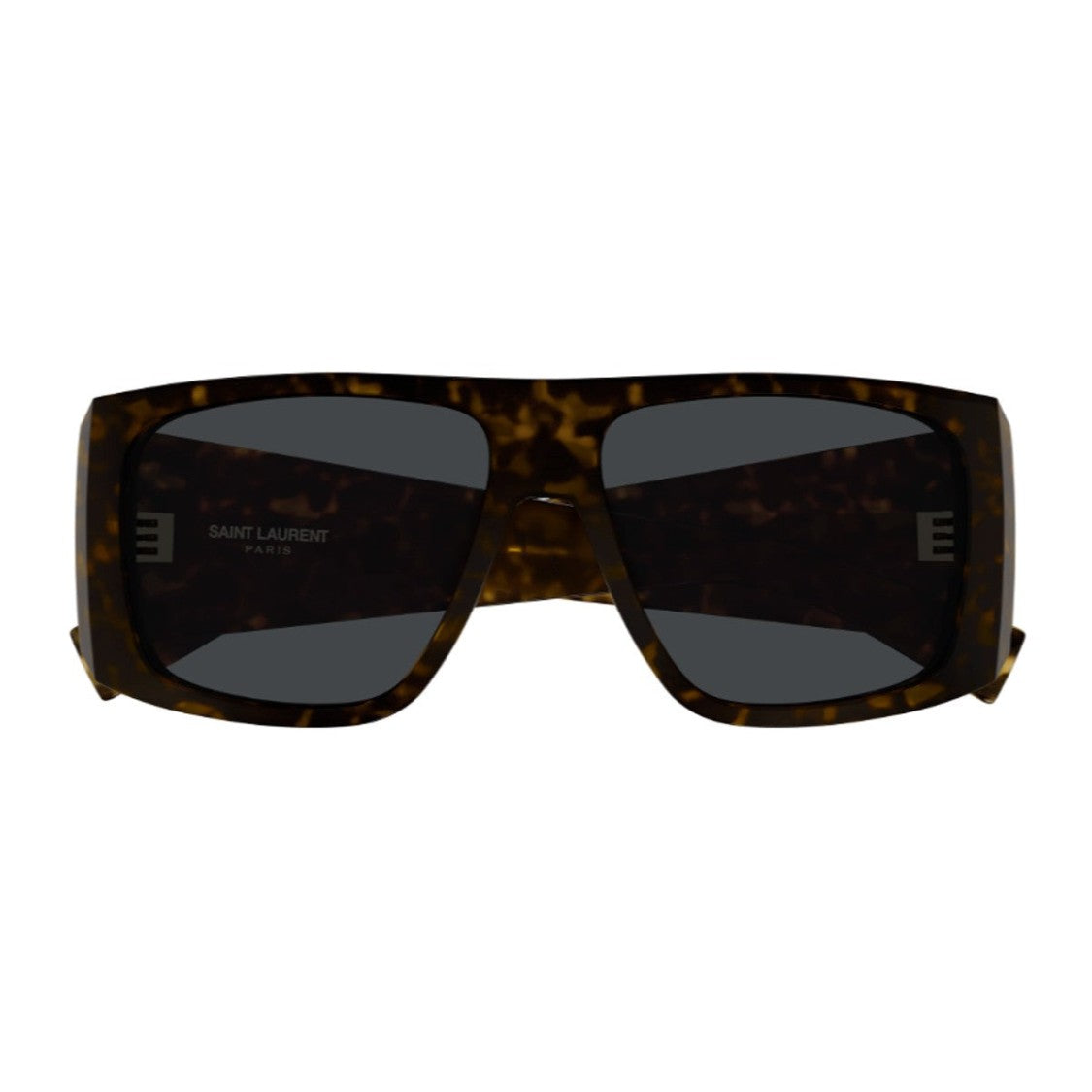 Saint Laurent Havana Sl 832 Sl Logo Recycled Acetate Rectangular Sunglasses