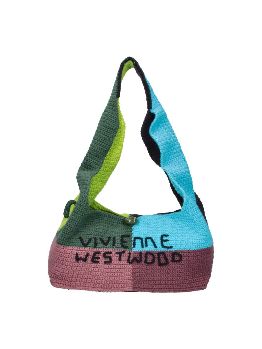 Vivienne Westwood Multicolor Ellie Color-Block Crochet Shoulder Bag