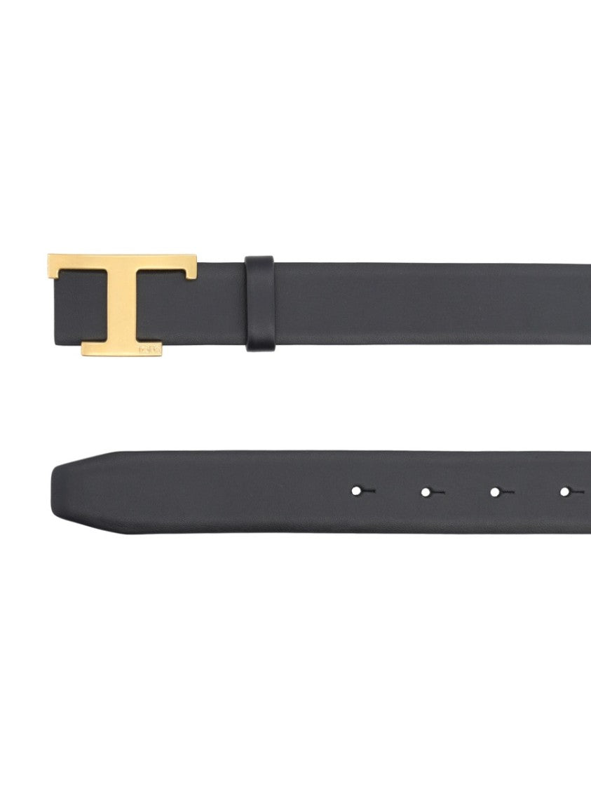 Tod's T Timeless Reversabile Calfskin Belt