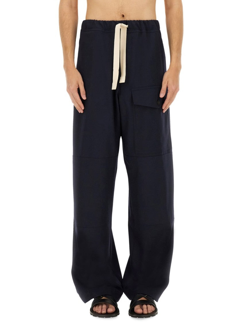 Dries Van Noten Straight Leg Cotton Pants With Clean Design