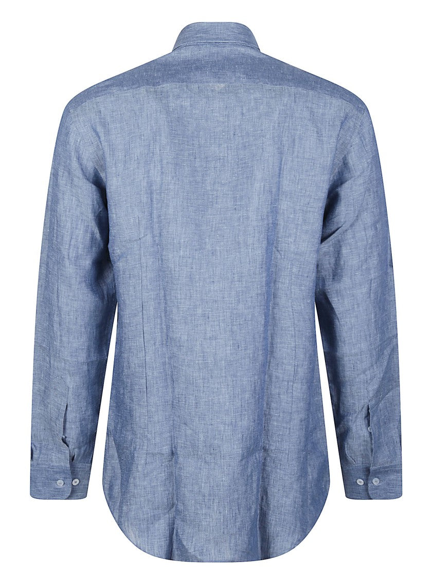 Etro Roma Long-Sleeve Linen Shirt