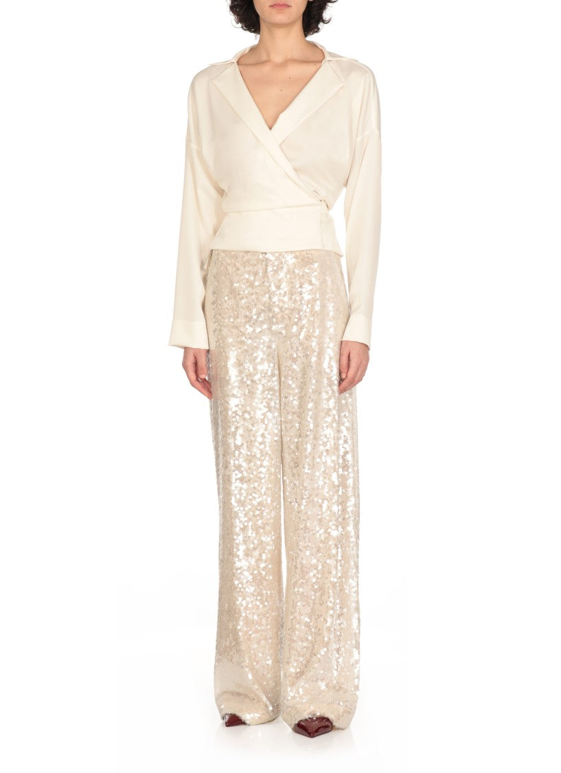 Philosophy Di Lorenzo Serafini Ivory Shirt With Neckline
